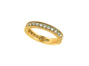 Diamond Eternity Band Ring Yellow Gold