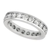 Diamond eternity channel band