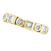 Diamond Fashion Bezel Set Ring, 14K Yellow Gold