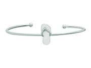 Diamond flip flop bangle