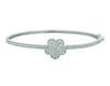 Diamond flower bangle