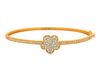 Diamond flower bangle