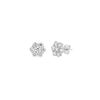 Diamond flower earrings