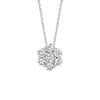 Diamond flower necklace