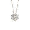 Diamond flower necklace