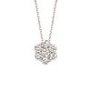 Diamond flower necklace