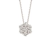 Diamond flower necklace