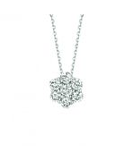 Diamond flower necklace