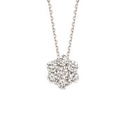 Diamond flower necklace