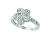Diamond flower ring