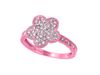 Diamond flower ring