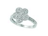 Diamond flower ring