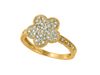 Diamond flower ring