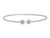 Diamond flowers bangle