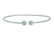 Diamond flowers bangle