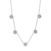 Diamond flowers necklace