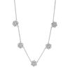 Diamond flowers necklace