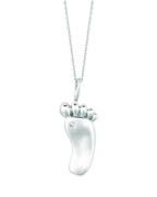Diamond foot necklace