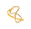 Diamond freeform ring