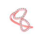 Diamond freeform ring