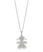 Diamond girl necklace