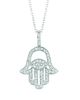 Diamond hamsa necklace