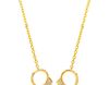 Diamond handcuff necklace
