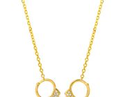 Diamond handcuff necklace