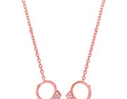 Diamond handcuff necklace