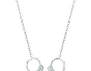 Diamond handcuff necklace