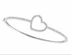 Diamond Heart Bangle