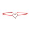 Diamond heart bangle