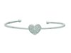 Diamond heart bangle