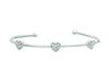 Diamond heart bangle