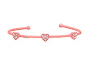 Diamond heart bangle