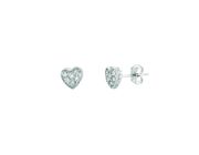 Diamond heart earrings