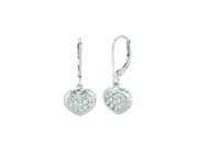 Diamond heart earrings