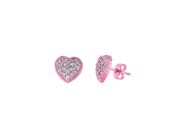Diamond heart earrings
