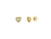 Diamond heart earrings