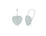 Diamond heart earrings
