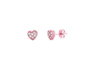 Diamond heart earrings