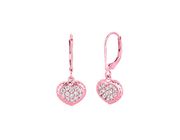 Diamond heart earrings