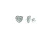 Diamond heart earrings