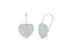 Diamond heart earrings