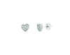 Diamond heart earrings