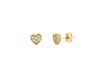 Diamond heart earrings