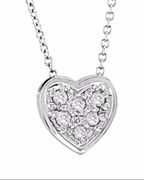 Diamond heart necklace