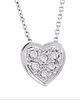Diamond heart necklace