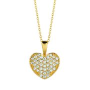 Diamond heart necklace