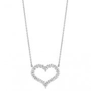 Diamond heart necklace
